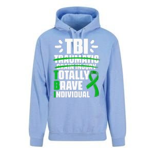 TBI Totally Brave Individual Traumatic Brain Injury Survivor Unisex Surf Hoodie