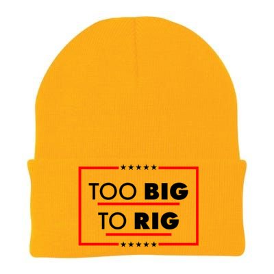 Trump Too Big To Rig Knit Cap Winter Beanie