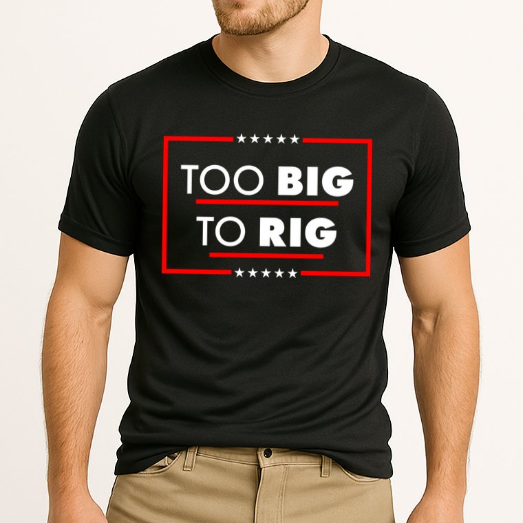 Trump Too Big To Rig Cooling Performance Crew T-Shirt