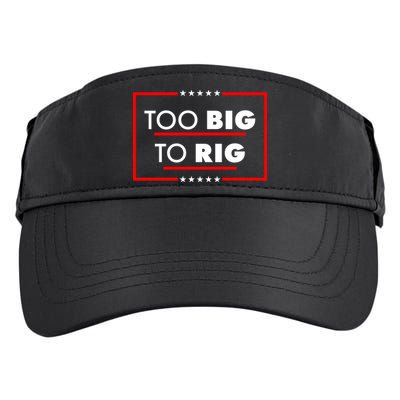 Trump Too Big To Rig Adult Drive Performance Visor