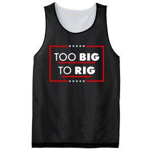 Trump Too Big To Rig Mesh Reversible Basketball Jersey Tank