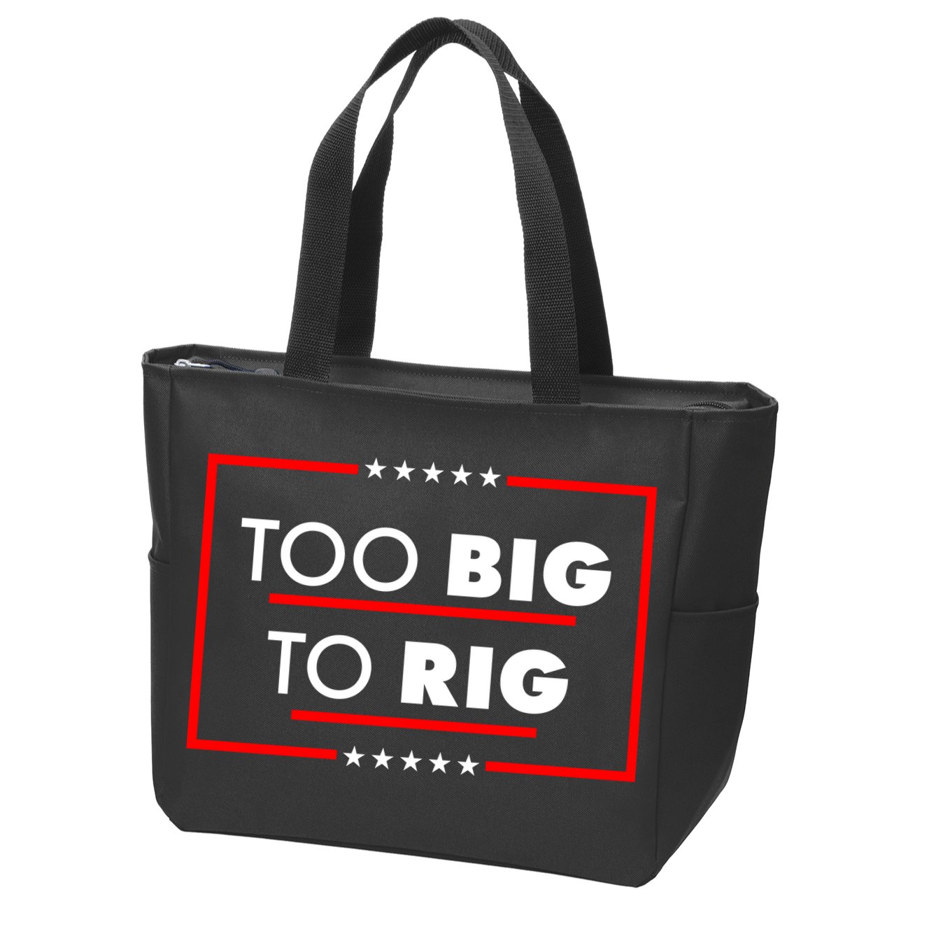 Trump Too Big To Rig Zip Tote Bag