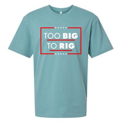 Trump Too Big To Rig Sueded Cloud Jersey T-Shirt