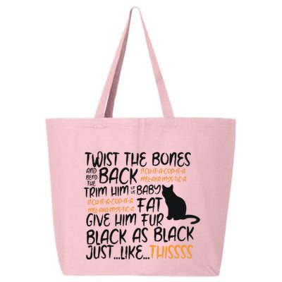 Twist The Bones Gift For Halloween Funny Cat 25L Jumbo Tote
