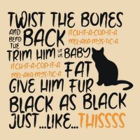 Twist The Bones Gift For Halloween Funny Cat Zip Tote Bag