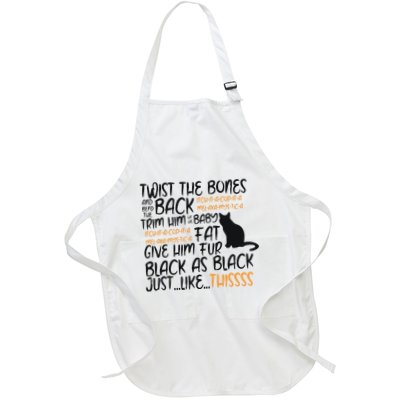 Twist The Bones Gift For Halloween Funny Cat Apron