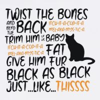Twist The Bones Gift For Halloween Funny Cat Apron