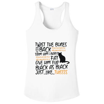 Twist The Bones Gift For Halloween Funny Cat Ladies PosiCharge Competitor Racerback Tank