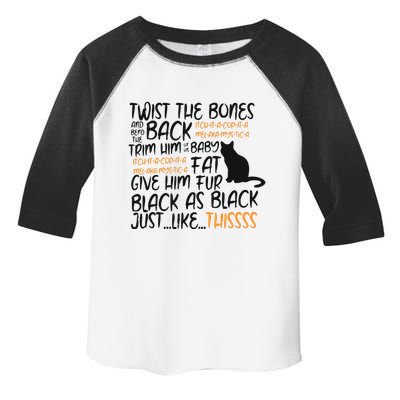Twist The Bones Gift For Halloween Funny Cat Toddler Fine Jersey T-Shirt