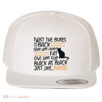 Twist The Bones Gift For Halloween Funny Cat Wool Snapback Cap