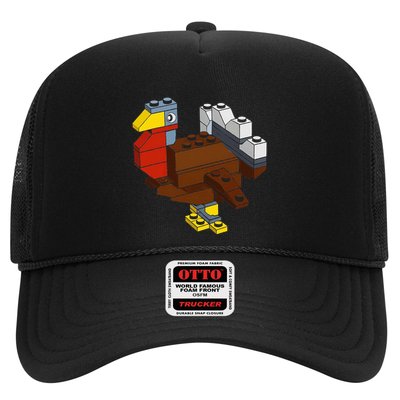 Turkey Thanksgiving Block Brick Building Master Builder Trucker Hat
