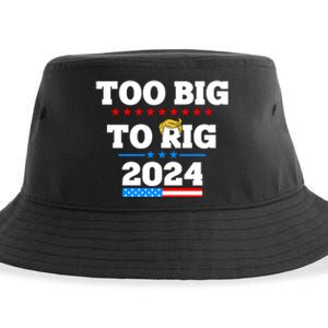 Trump Too Big To Rig 2024 Sustainable Bucket Hat