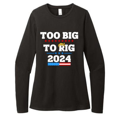 Trump Too Big To Rig 2024 Womens CVC Long Sleeve Shirt