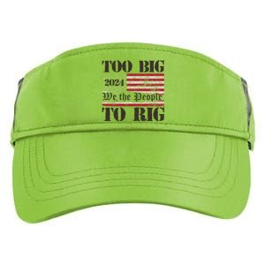 Trump Too Big To Rig We The People Adult Drive Performance Visor