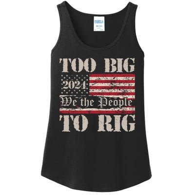 Trump Too Big To Rig We The People Ladies Essential Tank