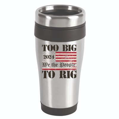 Trump Too Big To Rig We The People 16oz Travel Tumbler