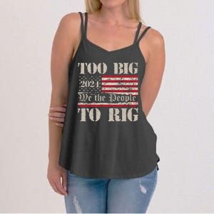 Trump Too Big To Rig We The People Women's Strappy Tank