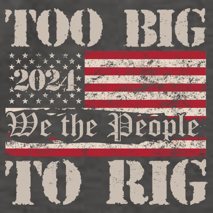 Trump Too Big To Rig We The People Vector Backpack