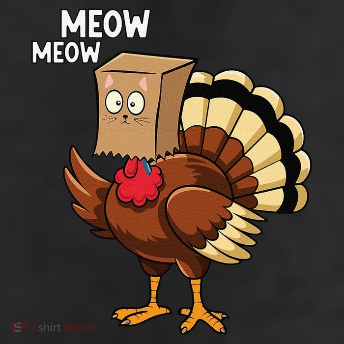 Thanksgiving Turkey Cat Meow Funnythanksgiving Adult Drive Performance Visor