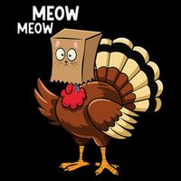 Thanksgiving Turkey Cat Meow Funnythanksgiving Wool Snapback Cap