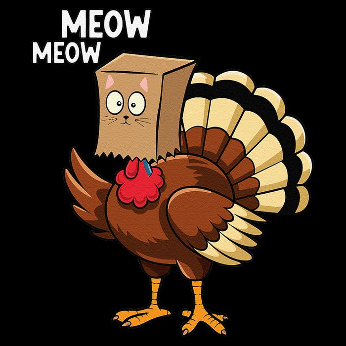 Thanksgiving Turkey Cat Meow Funnythanksgiving Wool Snapback Cap
