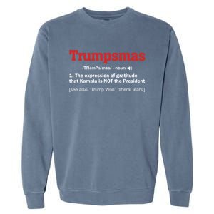 Trumpmas Trump Christmas Holiday Santa Christmas Trump Won Gift Garment-Dyed Sweatshirt