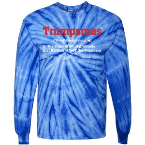 Trumpmas Trump Christmas Holiday Santa Christmas Trump Won Gift Tie-Dye Long Sleeve Shirt