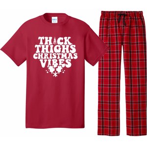 Thick Thighs Christmas Vibes Pajama Set