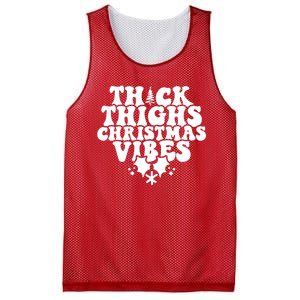 Thick Thighs Christmas Vibes Mesh Reversible Basketball Jersey Tank