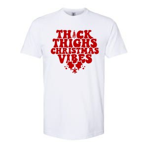 Thick Thighs Christmas Vibes Softstyle CVC T-Shirt