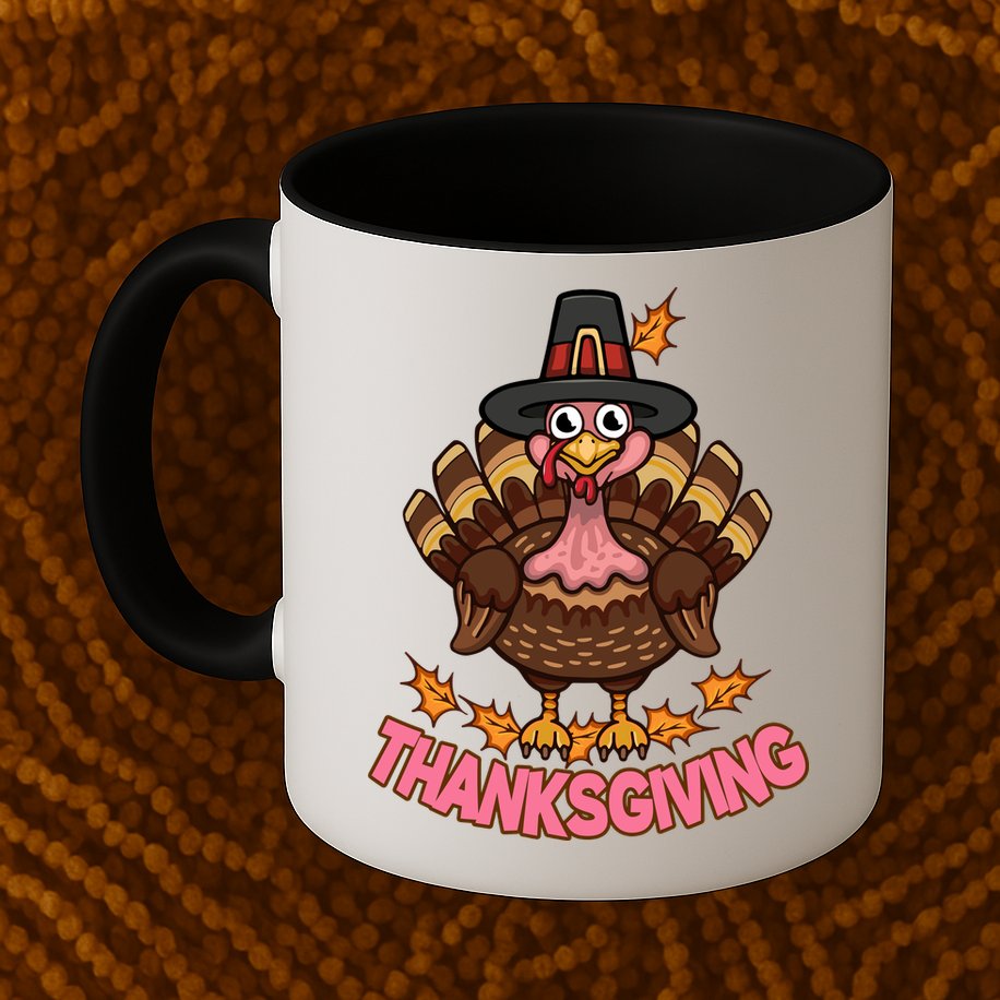 Thanksgiving Turkey Cute Holiday Mug