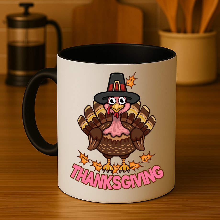 Thanksgiving Turkey Cute Holiday Mug