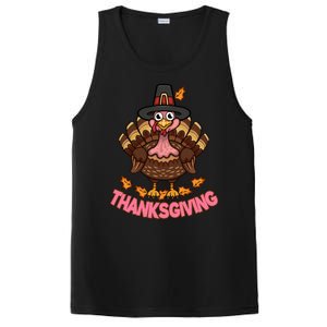 Thanksgiving Turkey Cute Holiday PosiCharge Competitor Tank