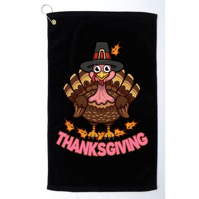 Thanksgiving Turkey Cute Holiday Golf Towel