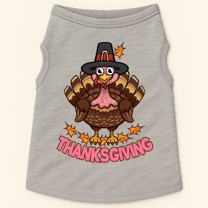 Thanksgiving Turkey Cute Holiday Doggie Tank