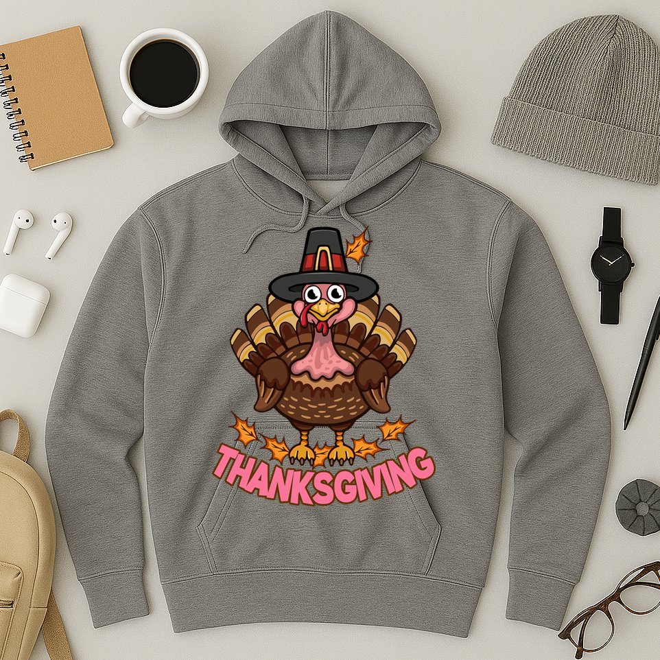 Thanksgiving Turkey Cute Holiday Hoodie