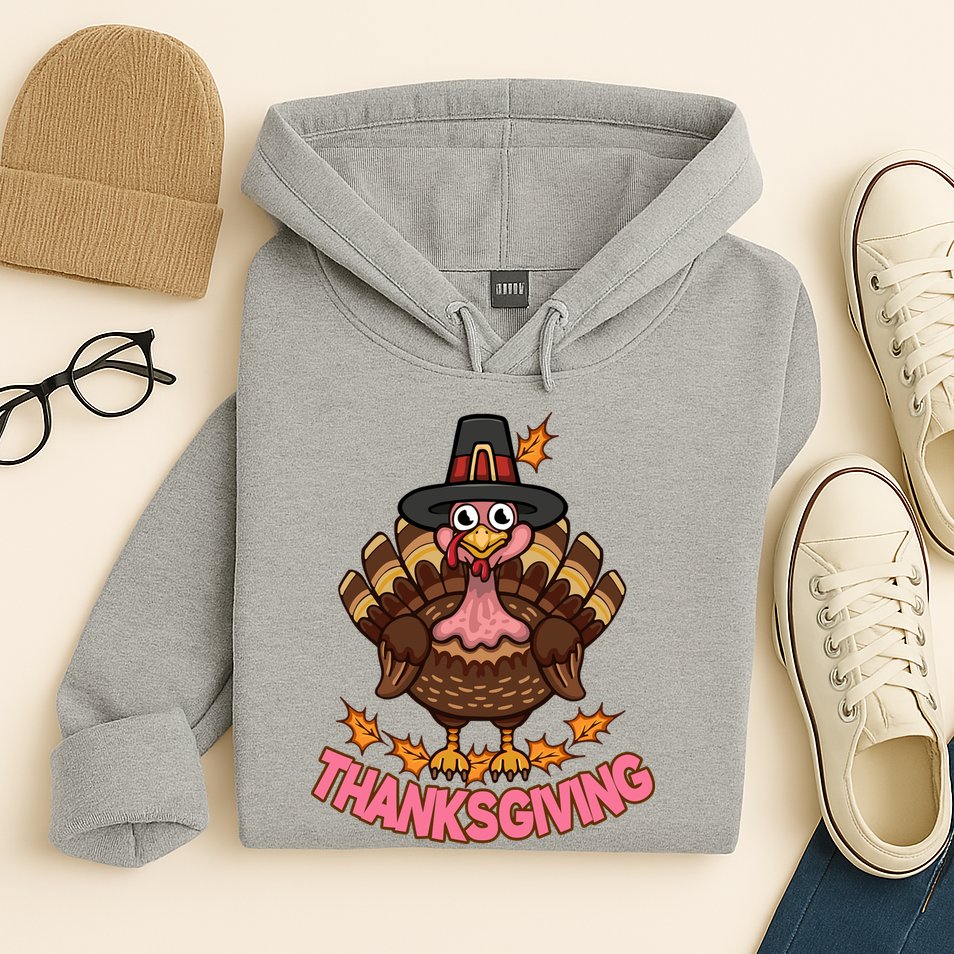 Thanksgiving Turkey Cute Holiday Hoodie