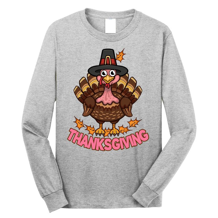 Thanksgiving Turkey Cute Holiday Long Sleeve Shirt