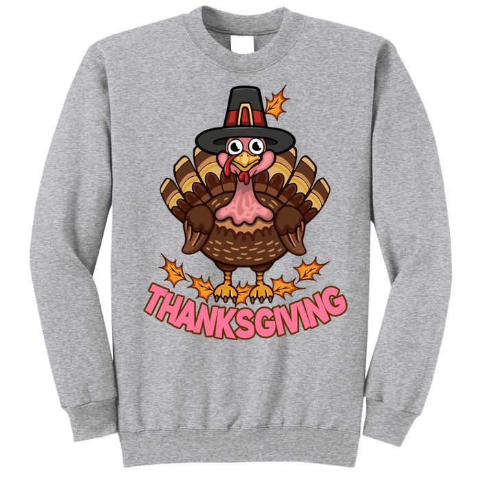 Thanksgiving Turkey Cute Holiday Tall Sweatshirt