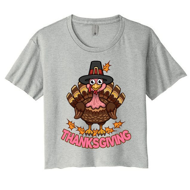 Thanksgiving Turkey Cute Holiday Crop Top