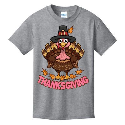 Thanksgiving Turkey Cute Holiday Kids T-Shirt