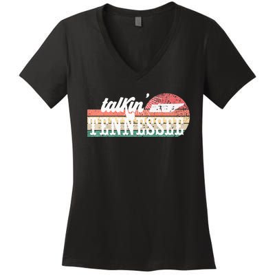 Talkin Tennessee Country Music Concert Group Women's V-Neck T-Shirt