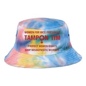 Tampon Tim Crewneck Women For Vice President Tim Walz Tie Dye Newport Bucket Hat