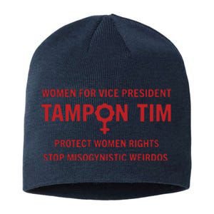 Tampon Tim Crewneck Women For Vice President Tim Walz Sustainable Beanie