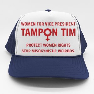 Tampon Tim Crewneck Women For Vice President Tim Walz Trucker Hat