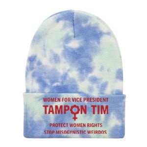 Tampon Tim Crewneck Women For Vice President Tim Walz Tie Dye 12in Knit Beanie