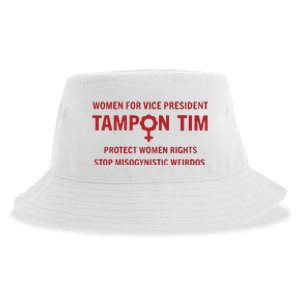 Tampon Tim Crewneck Women For Vice President Tim Walz Sustainable Bucket Hat