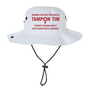 Tampon Tim Crewneck Women For Vice President Tim Walz Legacy Cool Fit Booney Bucket Hat