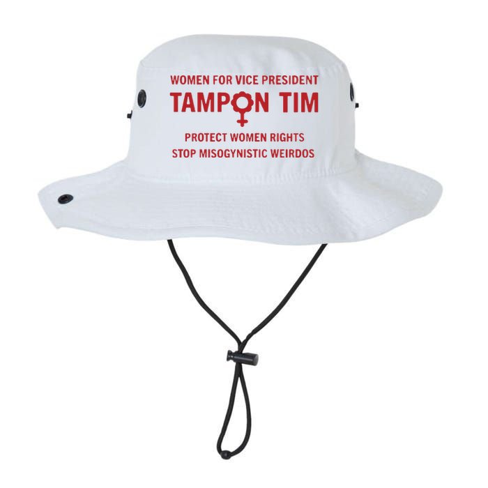 Tampon Tim Crewneck Women For Vice President Tim Walz Legacy Cool Fit Booney Bucket Hat