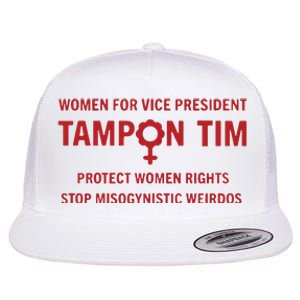 Tampon Tim Crewneck Women For Vice President Tim Walz Flat Bill Trucker Hat